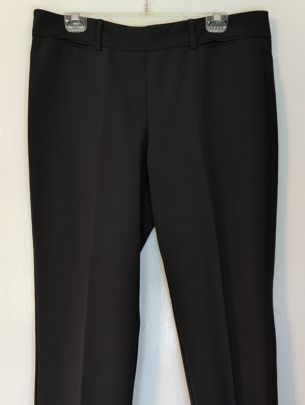 Zac & Rachel 14 Black Straight-Leg Dress Pants Casual Office Travel